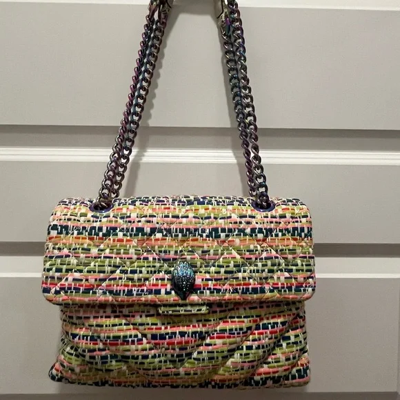 NWOT Kurt Geiger Multicolor Woven Shoulder Bag🤩 - Picture 2 of 5